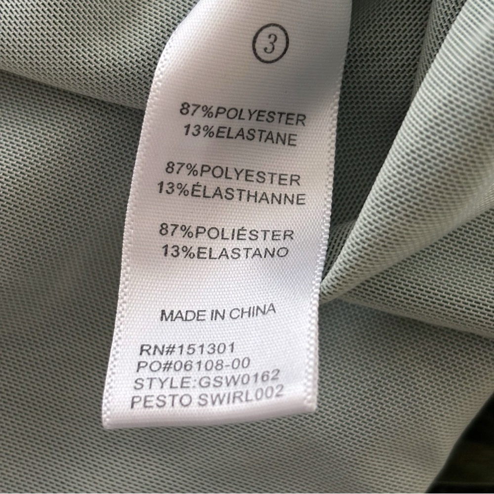 Good American Pesto Swirl Bodycon Mini Dress Sz 3 Large - Picture 7 of 9